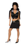 View Item Adult Ladies 10-12 Sexy Draculina Fancy Dress Vampire Halloween Costume Dracula